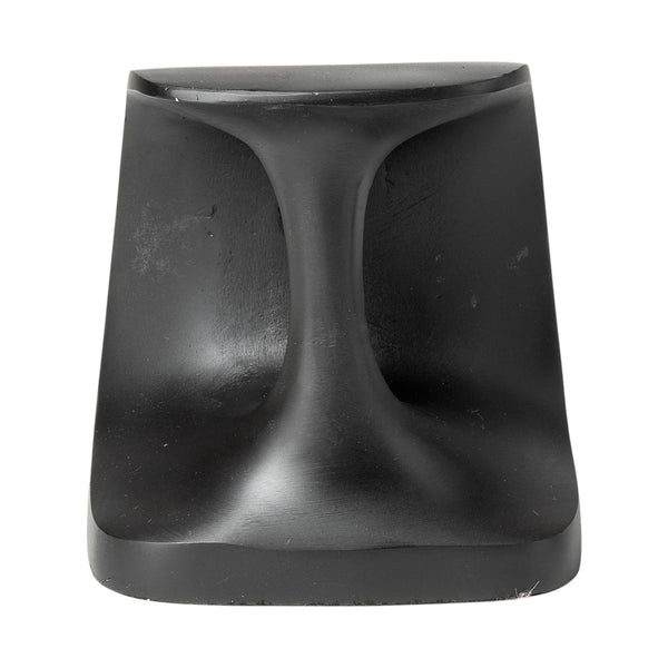 HomeRoots Set of Two 6" Black Metal Bookends - Chic Decorative Supports for Stylish Home & Office Organization 392130