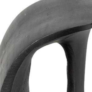 HomeRoots Set of Two 6" Black Metal Bookends - Chic Decorative Supports for Stylish Home & Office Organization 392130