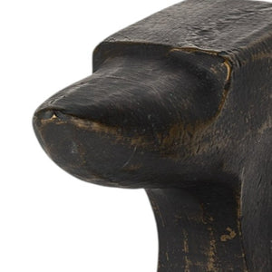 HomeRoots Set of Two Elegant Black and Gold Polyresin Bookends - Modern Decorative Accent for Home & Office 392142