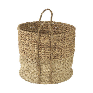 HomeRoots Set of Three Brown Wicker Baskets - Rustic Storage Bins for Organizing Home Decor Effortlessly 392157