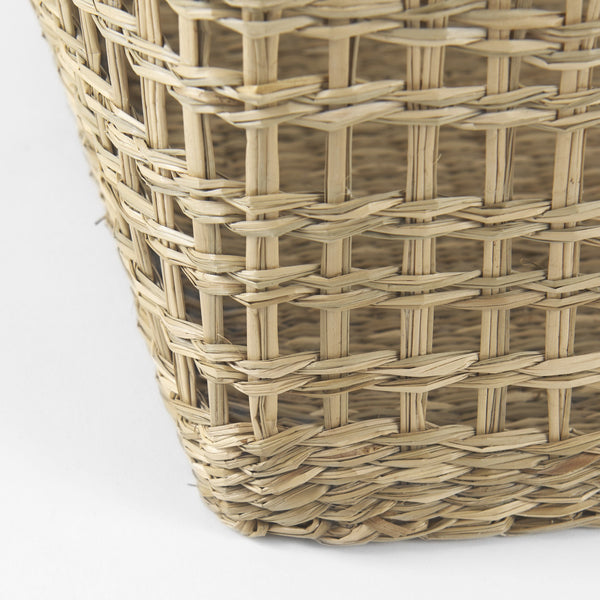 Homeroots Set Of Two 15" Natural Wicker Basket  Wicker 392158