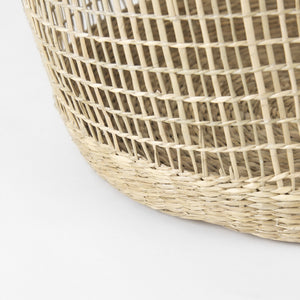 Homeroots Set Of Three 20" Natural Wicker Basket  Wicker 392159