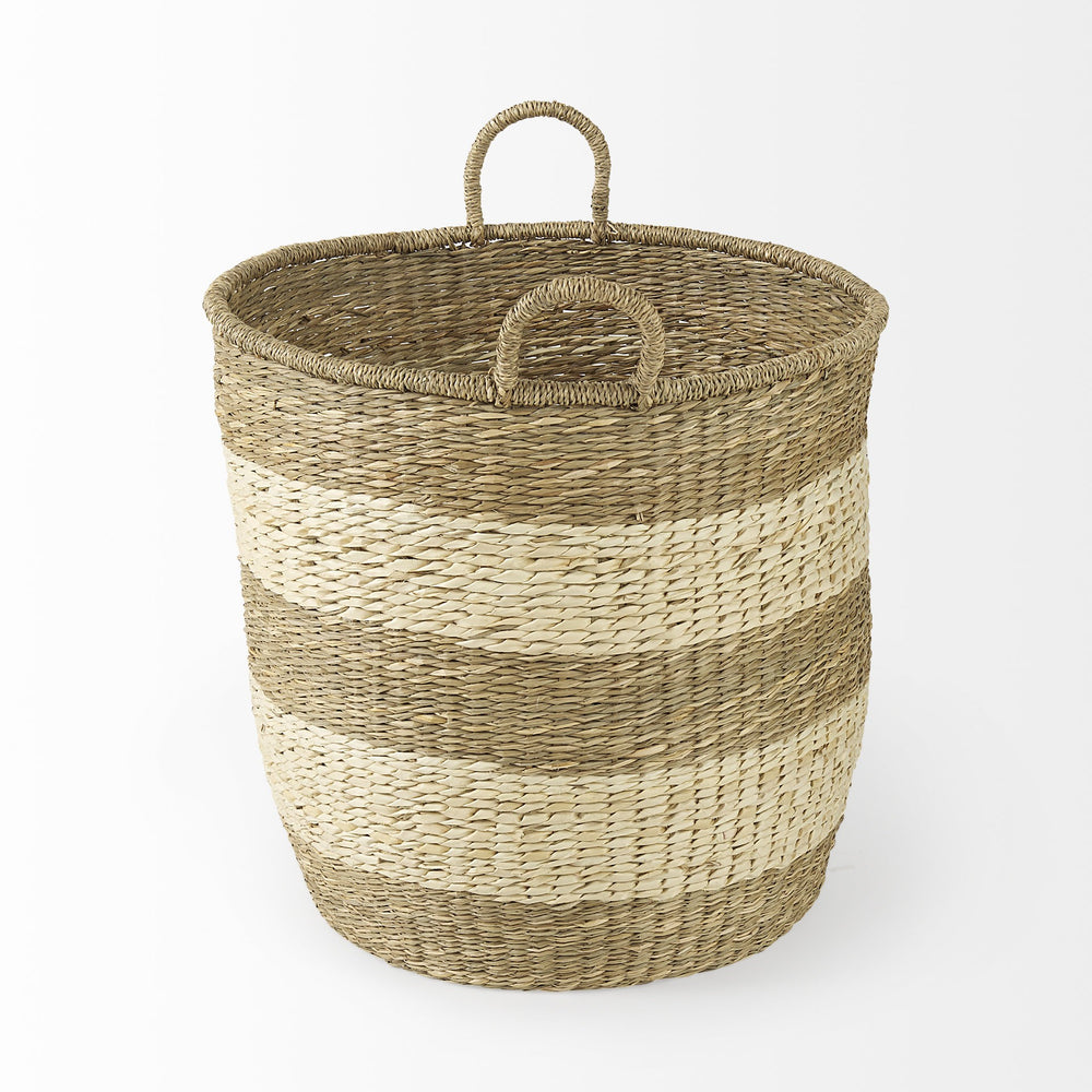 Homeroots Set Of Two 18" Brown Wicker Baskets  Wicker 392160