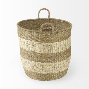 Homeroots Set Of Two 18" Brown Wicker Baskets  Wicker 392160