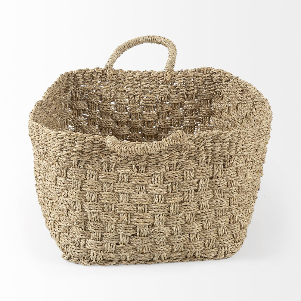 Homeroots Set Of Three 12" Natural Wicker Basket  Wicker 392164