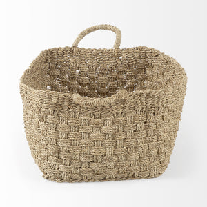 Homeroots Set Of Three 12" Natural Wicker Basket  Wicker 392164
