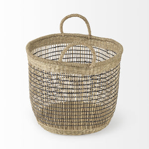 Homeroots Set Of Three Light Brown Storage Baskets  Wicker 392169