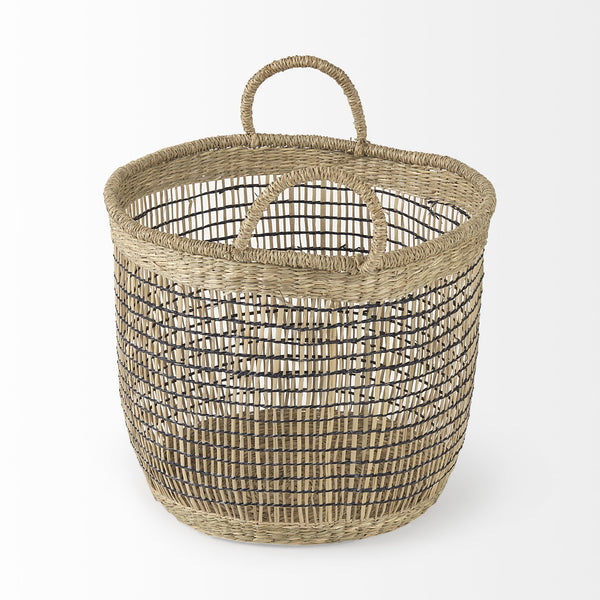 Homeroots Set Of Three Light Brown Storage Baskets  Wicker 392169