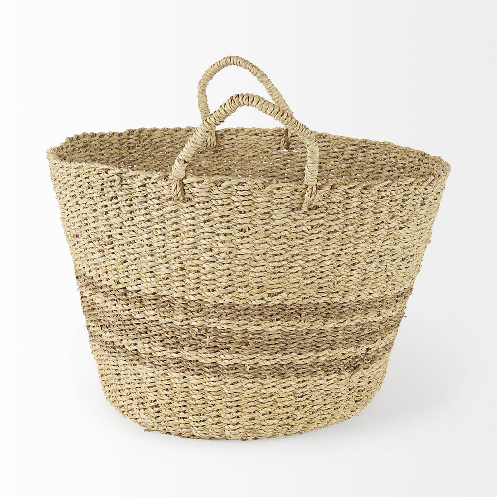 Homeroots Set Of Two Detailed Wicker Storage Baskets  Wicker 392170