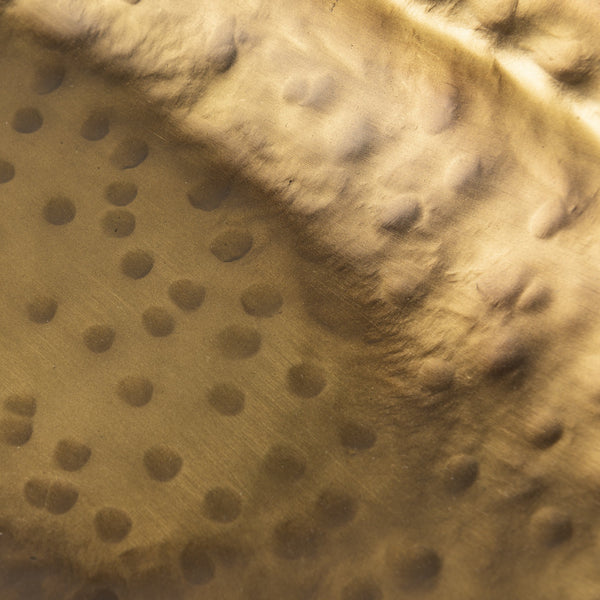 Homeroots Set Of Two Gold Boat Shaped Hammered Bowls  Metal 392172