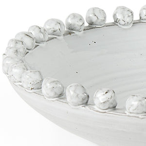 Homeroots Off White Ceramic Centerpiece Bowl  Ceramic 392180