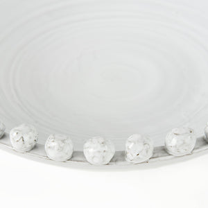 Homeroots Off White Ceramic Centerpiece Bowl  Ceramic 392180