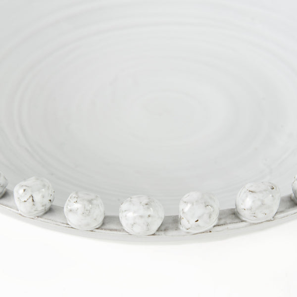 Homeroots Off White Ceramic Centerpiece Bowl  Ceramic 392180