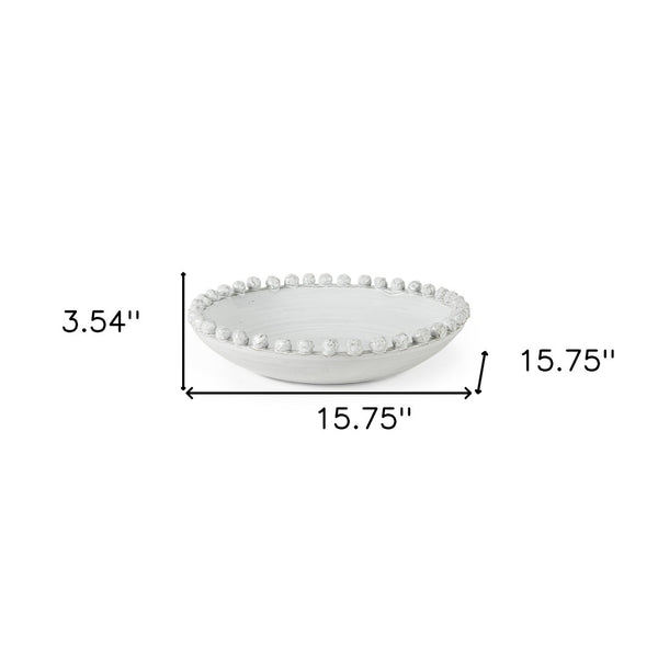 HomeRoots 4" Off White Ceramic Tabletop Sculpture - Modern Minimalist Accent for Home Decor & Gifting Ideas 392180