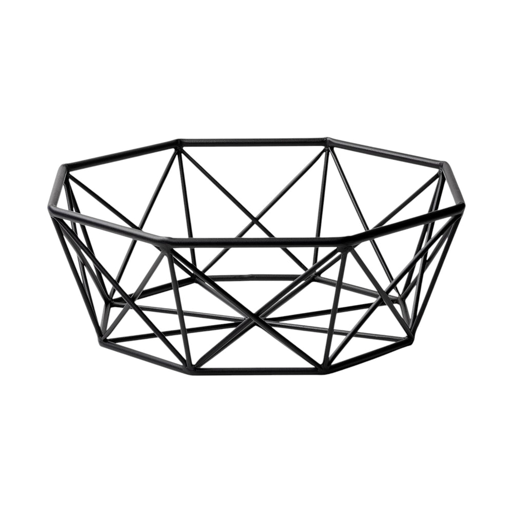 Homeroots 6" Black Metal Decorative Bowl - Stylish Accent For Modern Spaces, Perfect For Home Décor & Mixing!  Metal 392181