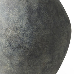 Homeroots Kyros Gray 28" Earthy Ceramic Oval Vase  Ceramic 392193