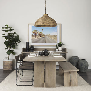 Homeroots Kyros Gray 28" Earthy Ceramic Oval Vase  Ceramic 392193