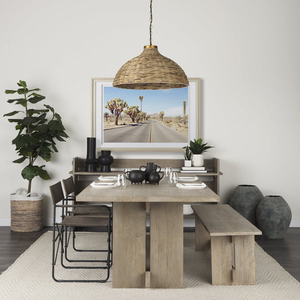 Homeroots Kyros Gray 28" Earthy Ceramic Oval Vase  Ceramic 392193