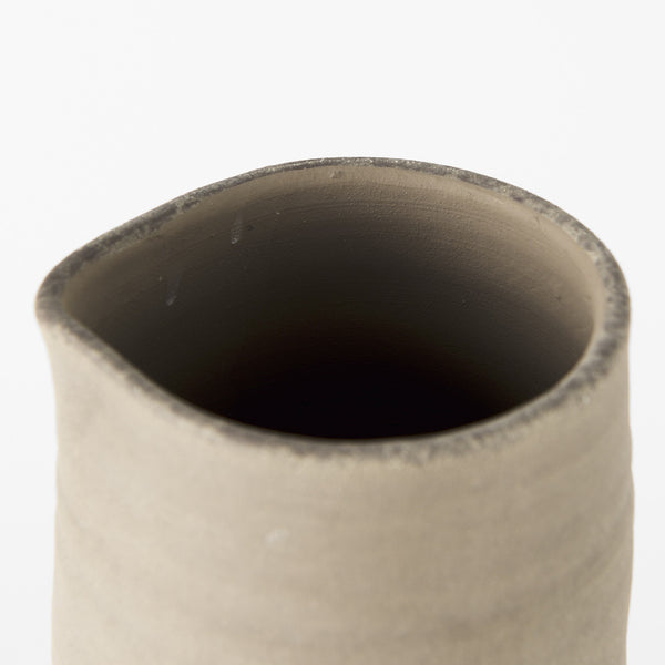 Homeroots 16" Black Ceramic Decorative Jug  Ceramic 392217