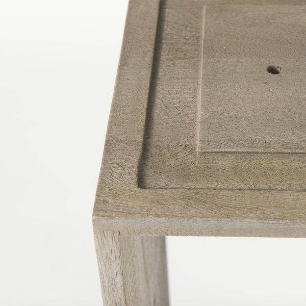 Homeroots Set Of Two Rustic Light Gray Brown Cube Box Shelves   392231