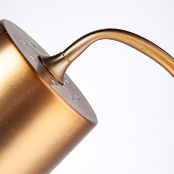 Homeroots 22" White Lamp Base Led With Bronze Shade   392235