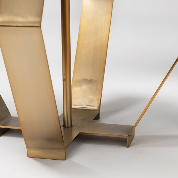 Homeroots Gold Geometric Design Table Lamp   392242