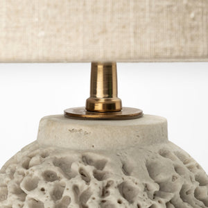Homeroots 26" Beige Lamp Base Led With Champagne Shade   392246