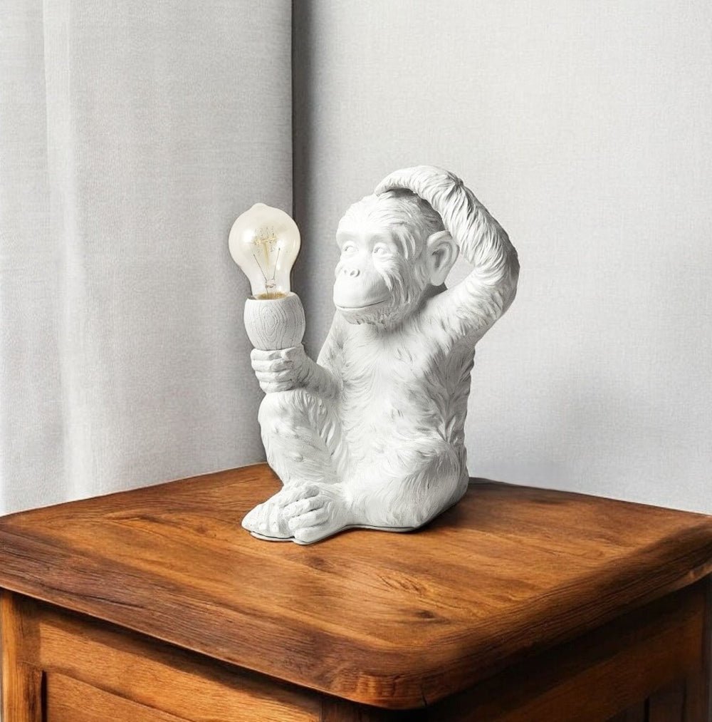 HomeRoots 12" White Lamp Base LED - Versatile, Energy-Efficient Illumination for Any Room's Modern Decor Style 392248