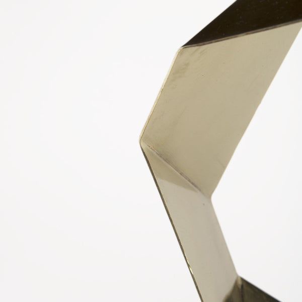 HomeRoots Golden Geometric Halo Table Lamp - Modern Elegance for Any Room, Stylish Design & Ambient Lighting 392250