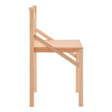 EuroStyle Kelda Side Chair in Natural - Set of 1