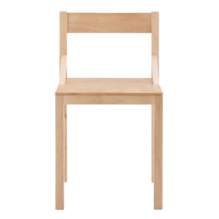 EuroStyle Kelda Beech Wood Side Chair with Curved Back for Dining Living or Bedroom Use 39230-NAT