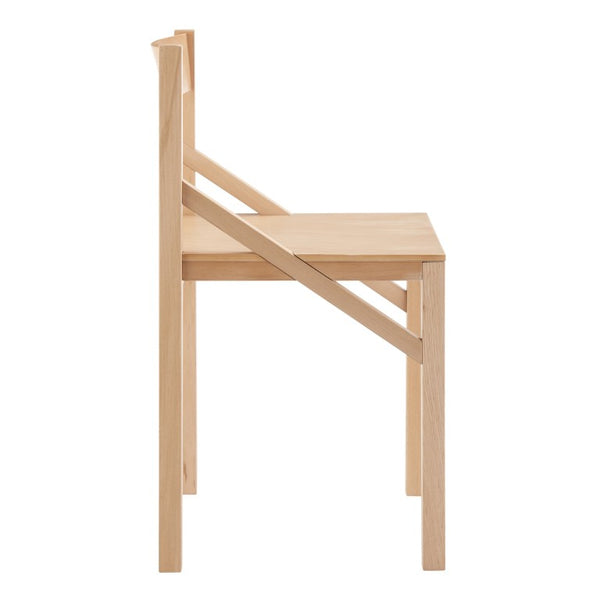 EuroStyle Kelda Beech Wood Side Chair with Curved Back for Dining Living or Bedroom Use 39230-NAT