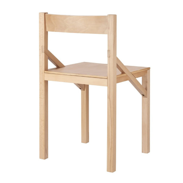 EuroStyle Kelda Beech Wood Side Chair with Curved Back for Dining Living or Bedroom Use 39230-NAT
