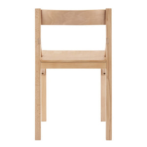 EuroStyle Kelda Beech Wood Side Chair with Curved Back for Dining Living or Bedroom Use 39230-NAT