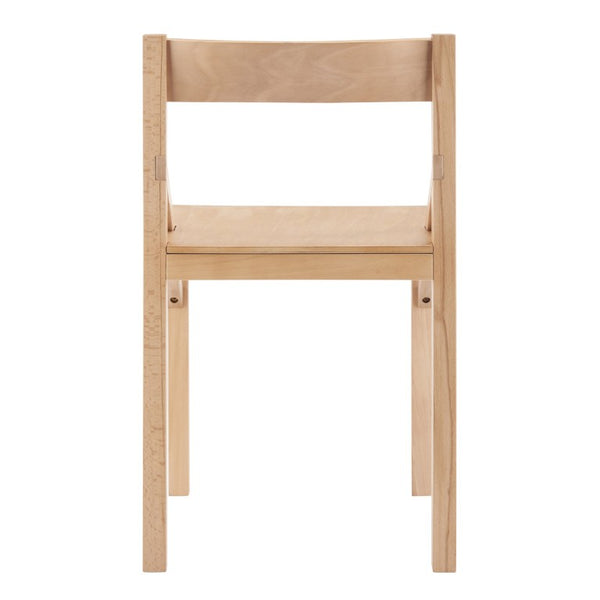 EuroStyle Kelda Beech Wood Side Chair with Curved Back for Dining Living or Bedroom Use 39230-NAT