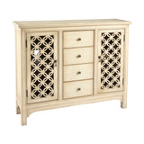 2 Door Cabinet In Antique Cream