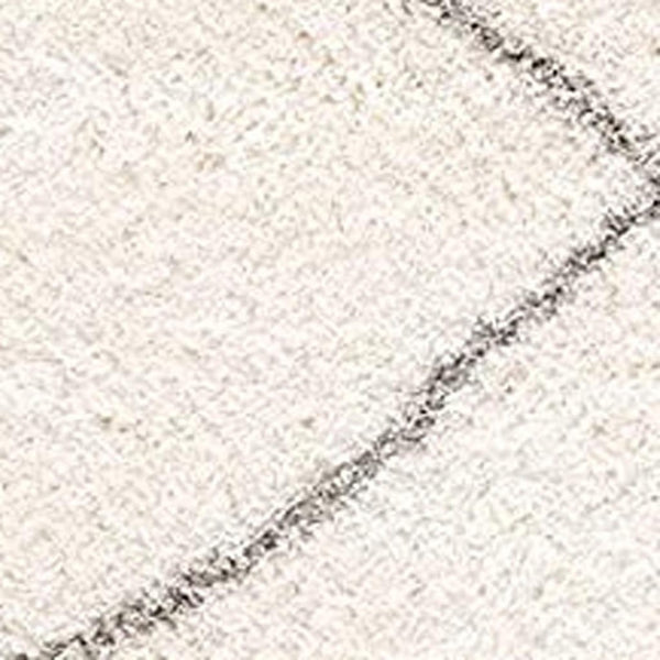 HomeRoots 5' Modern Ivory Lattice Area Rug - Plush Comfort and Contemporary Style for Any Space 7' X 9' 392339