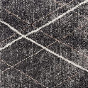 HomeRoots 5' Modern Distressed Area Rug in Gray and Beige – Stylish Soft Texture for High-Traffic Spaces 8' X 11' 392345