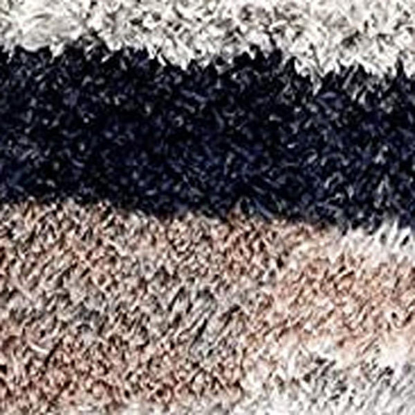 HomeRoots 5' Gray and Black Eclectic Strokes Area Rug - Modern Abstract Design for Stylish, Low-Maintenance Spaces 8' X 11' 392355