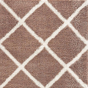 HomeRoots 5' Beige Geometric Area Rug - Modern Turkish Craftsmanship for Stylish, High-Traffic Spaces 8' X 11' 392360