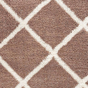 HomeRoots 5' Beige Geometric Area Rug - Modern Turkish Craftsmanship for Stylish, High-Traffic Spaces 8' X 11' 392360