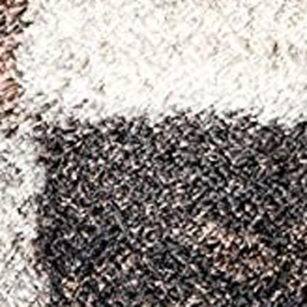HomeRoots 5' Beige Modern Blocks Area Rug - Stylish Abstract Design, Plush Comfort for Any Room Décor 5' X 8' 392363