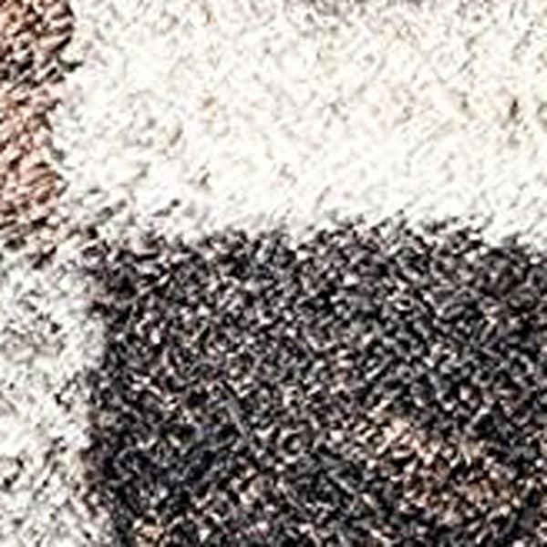 HomeRoots 5' Beige Modern Blocks Area Rug - Stylish Abstract Design, Plush Comfort for Any Room Décor 8' X 11' 392365