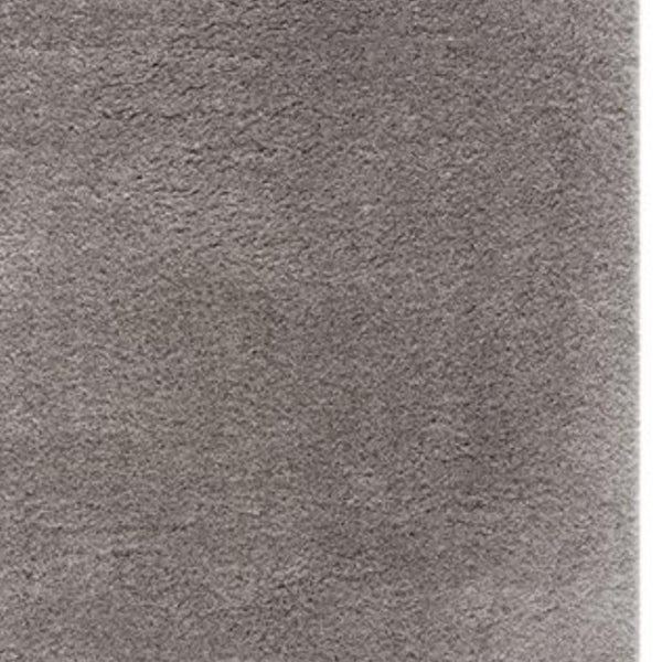 HomeRoots 5' Gray Modern Solid Shag Area Rug - Plush, Durable, and Stain-Resistant for Cozy Living Spaces 7' X 9' 392379