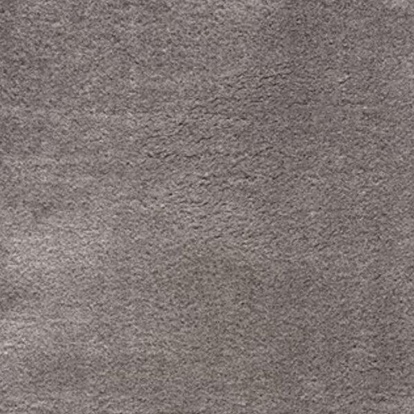 HomeRoots 5' Gray Modern Solid Shag Area Rug - Plush, Durable, and Stain-Resistant for Cozy Living Spaces 7' X 9' 392379