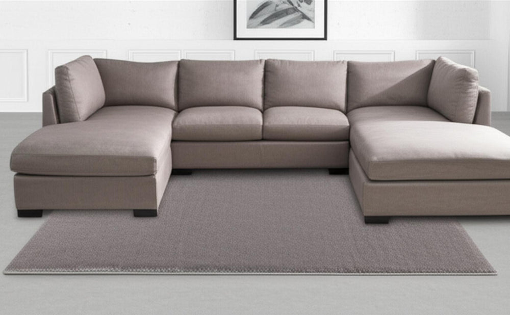 HomeRoots 5' Gray Modern Solid Shag Area Rug - Plush, Durable, and Stain-Resistant for Cozy Living Spaces 7' X 9' 392379
