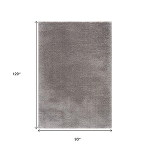 HomeRoots 5' Luxurious Ivory Modern Shag Area Rug - Soft, Durable, and Stylish for Any Home Decor Theme 8' X 11' 392385