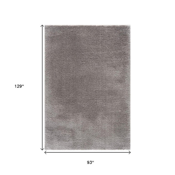 HomeRoots 5' Luxurious Ivory Modern Shag Area Rug - Soft, Durable, and Stylish for Any Home Decor Theme 8' X 11' 392385