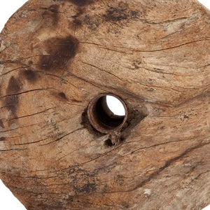 Homeroots 26" Brown Tabletop Sculpture  Manufactured Wood 392388