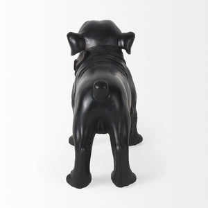 Homeroots 8" Black Polyresin Dog Tabletop Sculpture - Stylish Home Décor, Perfect For Pet Lovers & Accents!  Polyresin 392392
